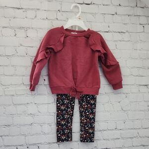 Blueberi Boulevard Pink and Black Kids Matching Set